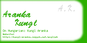 aranka kungl business card